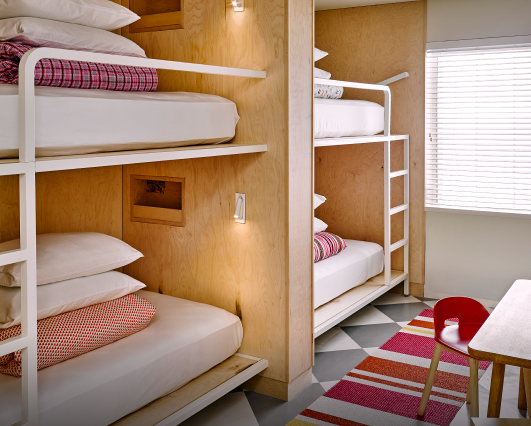 2 bunk beds Asbury hotel
