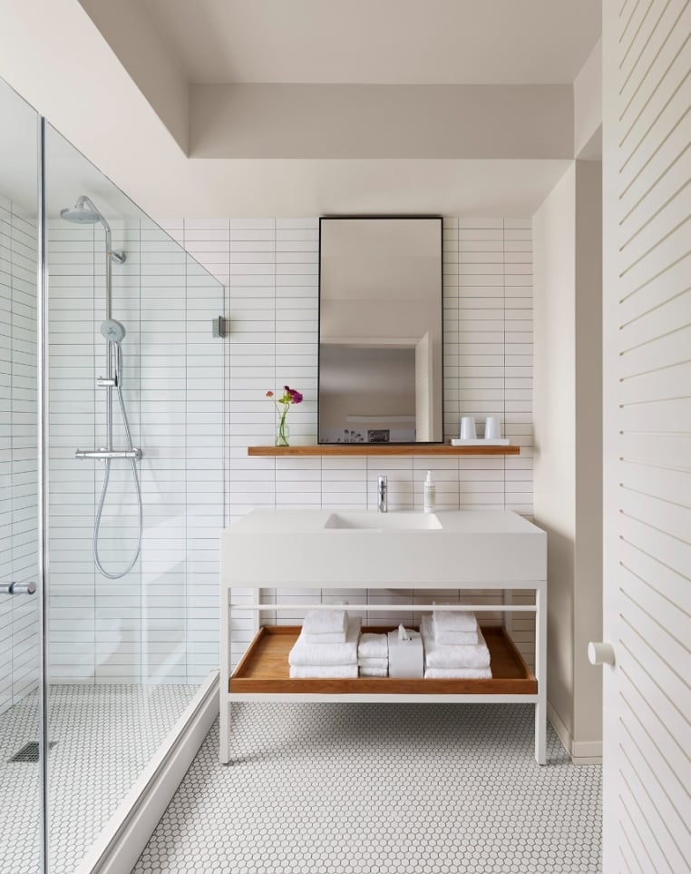 bathroom with walk-in shower