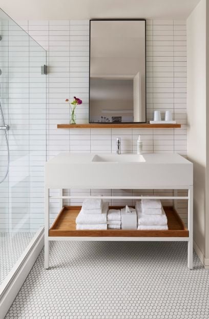 bathroom with walk-in shower