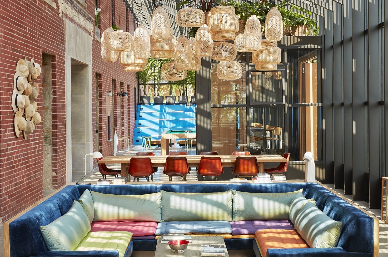 Seating area in the lobby at the asbury hotel