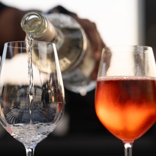 Wine pour at Salvation